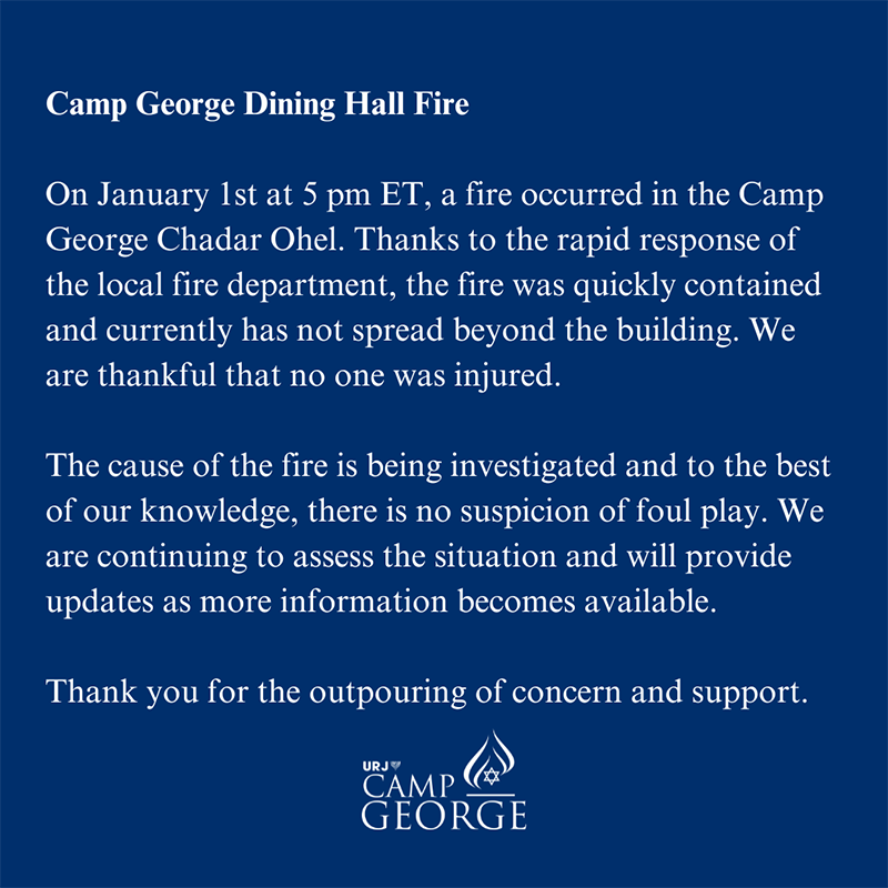 Camp George Fire